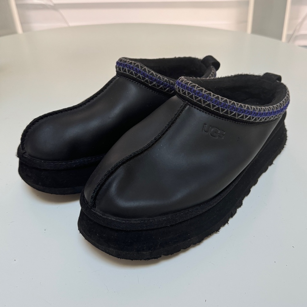 UGG Tazz black Platform Mule Clog Slipper